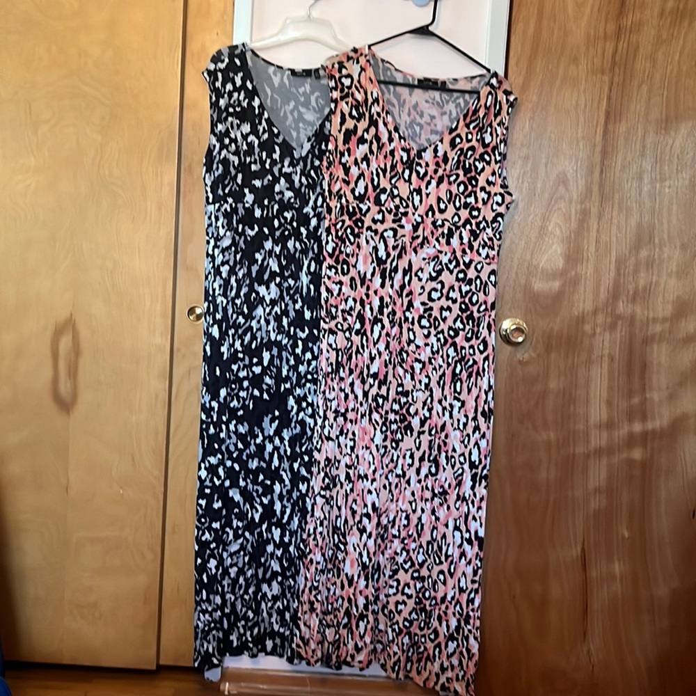2 apt.9 leopard maxi dresses petite